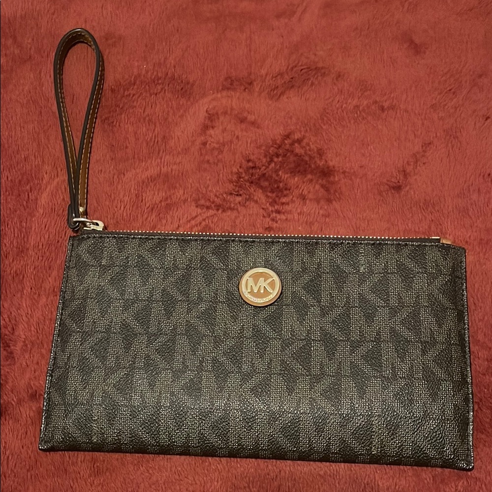 Michael Kors Brown Wristlet